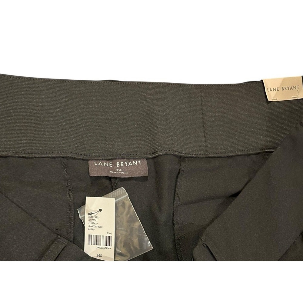 NWT Lane Bryant The Perfect Drape Wide Leg High Rise Trousers Black Women's 26 S - Picture 5 of 5